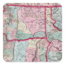 Bancroft's Map Of Oregon, Washington, Idaho Sticker