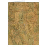 Bancroft's Map Of The Pacific States Greeting Card
