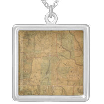 Bancroft's Map Of The Pacific States Pendants
