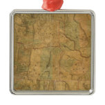 Bancroft's Map Of The Pacific States Ornament