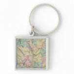 Bancroft's New Map Of Central California Key Chain