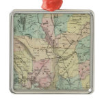 Bancroft's New Map Of Central California Christmas Ornaments