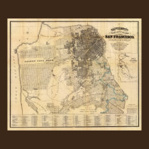 Bancroft's official Guide Map of San Francisco posters