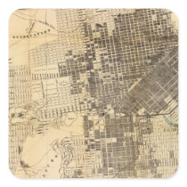 Bancroft's official Guide Map of San Francisco Square Sticker