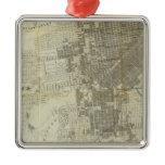 Bancroft's Official San Francisco City Map Christmas Tree Ornament