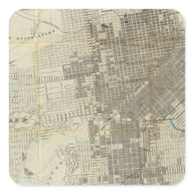 Bancroft's Official San Francisco City Map Stickers by davidrumsey
