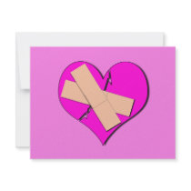 Band Aid Heart Custom Announcements