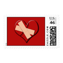 Band Aid Heart Stamp