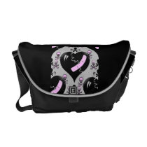band aid heart skull purse commuter bag