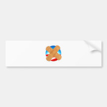 Band-aid No to Obamascare Bumper Sticker