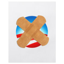 Band-aid No to Obamascare flyers by NobamaShop Band-aid No to Obamascare flyers