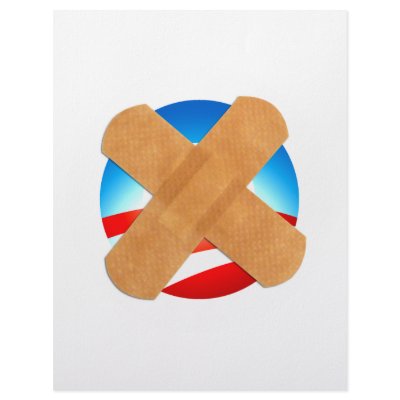 Band-aid No to Obamascare Personalized Letterhead by NobamaShop