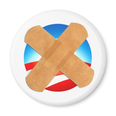 Band-aid No to Obamascare Refrigerator Magnet by NobamaShop