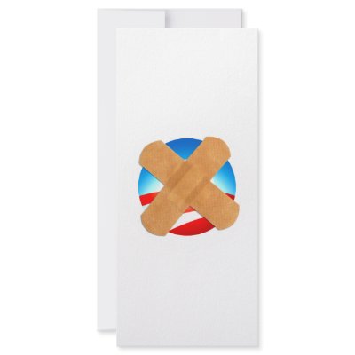 Band-aid No to Obamascare Personalized Rack Card by NobamaShop