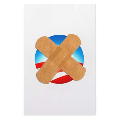 Band-aid No to Obamascare Personalized Stationery by NobamaShop