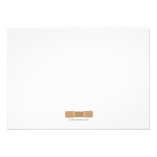 Band-aid Nursing School Graduation Invitation