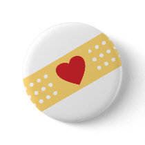 Band-Aid With A Red Heart Pins