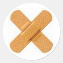 Band+AIde Round Sticker