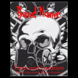 Band Flyer Skull and Gas Mask