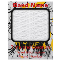 Band Flyer Urban Grunge with Photo by ZazzleFlyers Band Flyer Urban Grunge with Photo