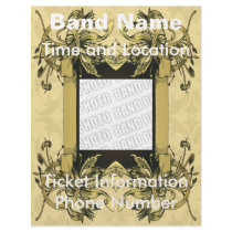 Band Flyer Vinge Gold Scrolls