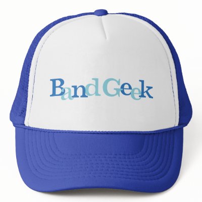 Band Geek Trucker Hat by marchingbandstuff