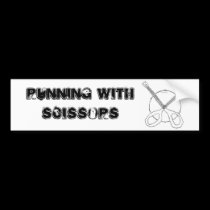 band logo, Running With Scissors bumper stickers