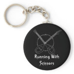 band logoblack, Running With Scissors Keychain