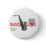 Band/Love/Saxophones Rock Button