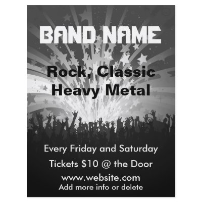 Band Music Concert Flyer by ZazzleFlyers