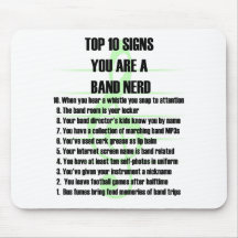 Band Nerd Top 10 Mousepad