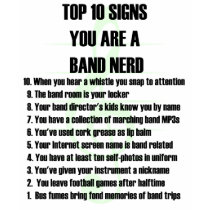 Band Nerd Top 10 t-shirts by MarchingBand Band Nerd Top 10 t-shirts
