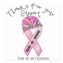 Band of Bosoms Thank You Sticker stickers