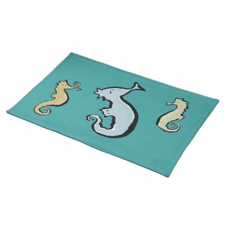 band of seahorses place mats