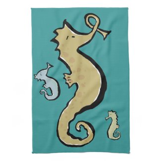 band of seahorses towel