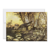 Band of Workmen by Arthur Rackham Custom Invitation