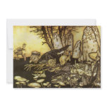 Band of Workmen by Arthur Rackham Custom Invitation
