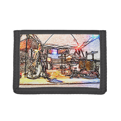 band on stage colored pencil music themed design trifold wallets band on stage colored pencil music themed design trifold wallets