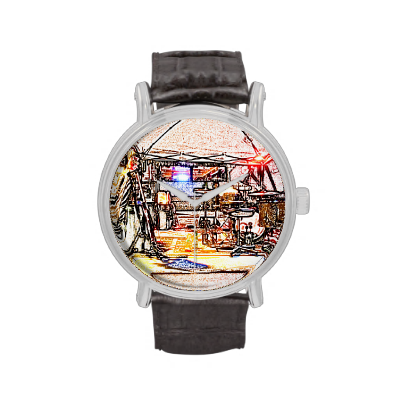 band on stage colored pencil music themed design watches band on stage colored pencil music themed design watches