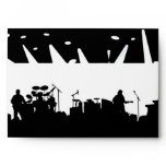 Band On Stage Concert Silhouette B&W envelopes