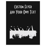 Band On Stage Concert Silhouette B&W flyers
