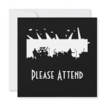 Band On Stage Concert Silhouette B&W Invites