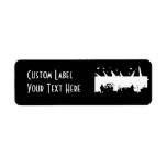 Band On Stage Concert Silhouette B&W Custom Return Address Labels