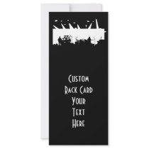 Band On Stage Concert Silhouette B&W Rack Cards