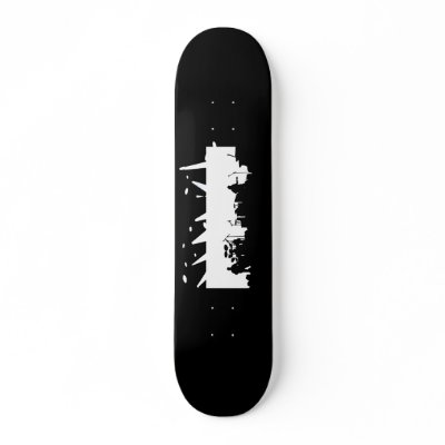 Band On Stage Concert Silhouette B&W Skate Board Decks by VoXeeD