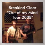 band photo, Breakind Clear "Out of my Mind Tour... Posters