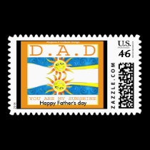 Band Postage -dad you are my sunshine  postage