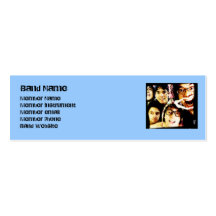 Band profile cards business card