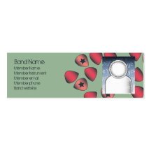 Band profile cards business card templates