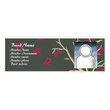 Band profile cards business card templates